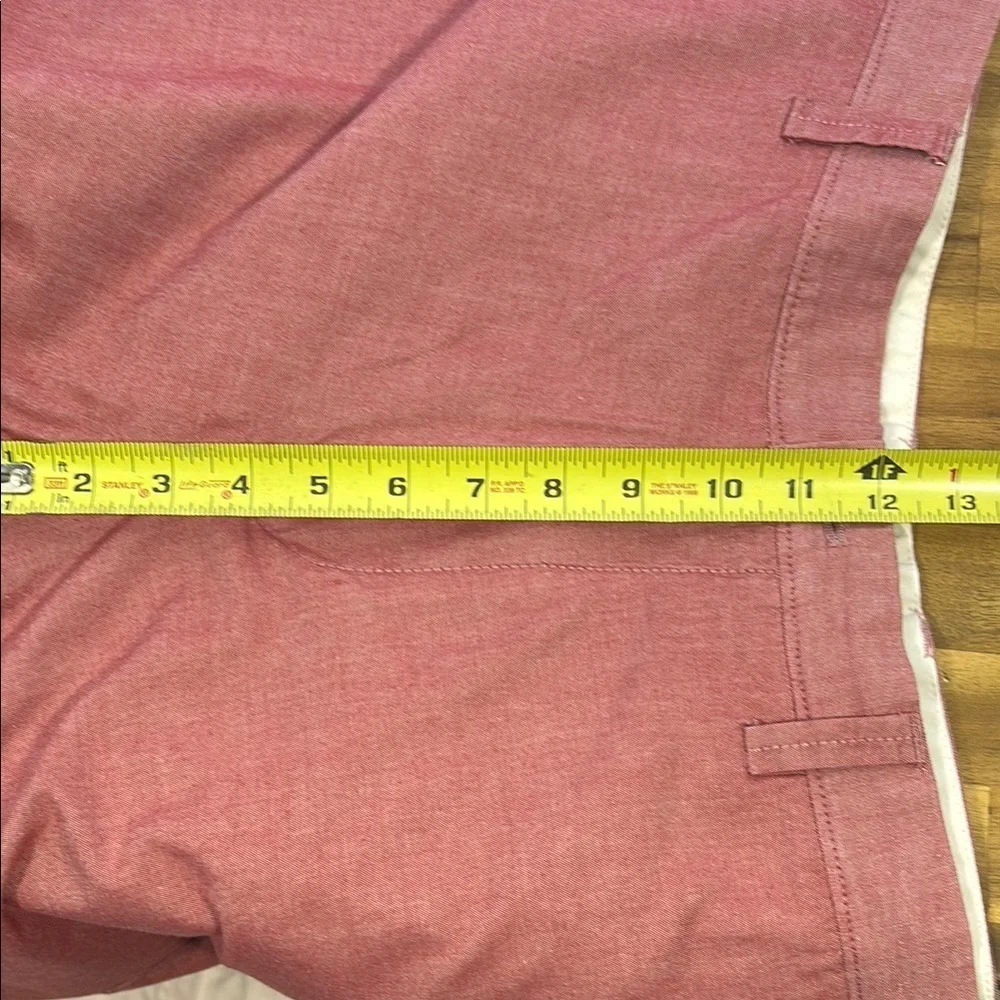J. Crew Red Flat Front Shorts Lightweight Cotton